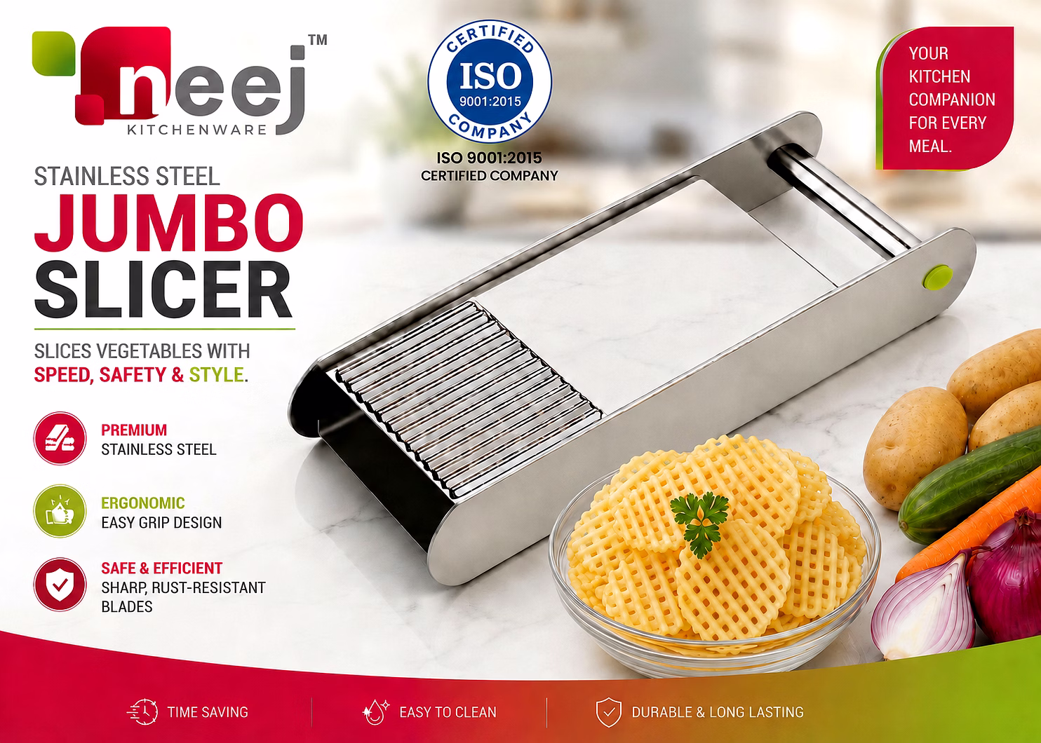 S.S POTATO & VEGETABLE JUMBO SLICER image 2
