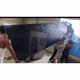 exalted-plaza r black granite for flooring, cladding, and surface applications
