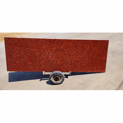 exalted-plaza zem red granite for flooring, cladding, and surface applications