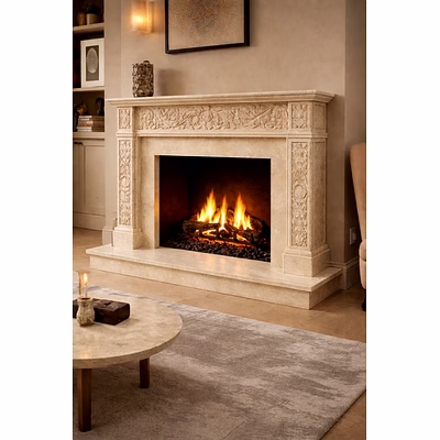 Exalted Plaza Signature Marble Fireplaces for Architectural and Landscaping Use-4