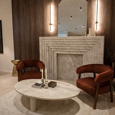 Exalted Plaza Signature Marble Fireplaces for Architectural and Landscaping Use-2