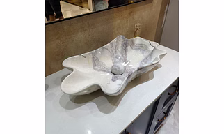 Handcrafted Marble Designer Wash Basin – Stone Bathroom Sink for Architectural and Landscaping Use
