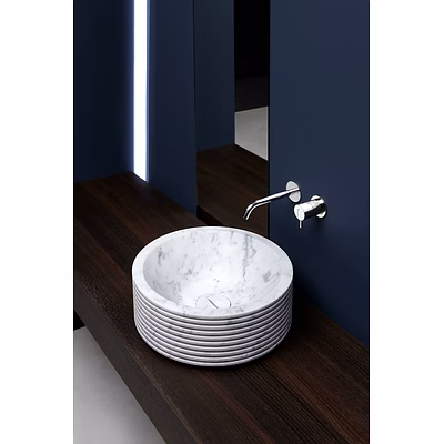 Handcrafted Marble Designer Wash Basin – Stone Bathroom Sink for Architectural and Landscaping Use-4