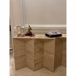 exalted-plaza modern minimalist stone console for interior decor and project furnishing