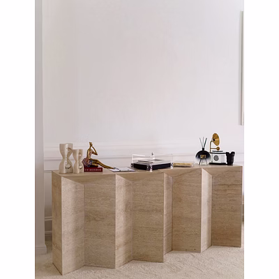 Modern Minimalist Stone Console for Interior Decor and Project Furnishing-3