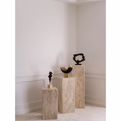 Modern Minimalist Stone Console for Interior Decor and Project Furnishing-2