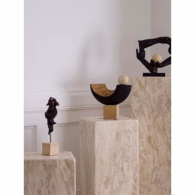 Modern Minimalist Stone Console for Interior Decor and Project Furnishing-1