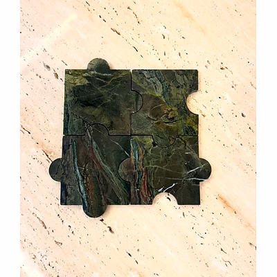 Puzzle Style Stone Coaster Plate for Interior Decor and Project Furnishing-4