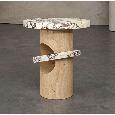 Monolith Quad Marble Table for Interior Decor and Project Furnishing-2