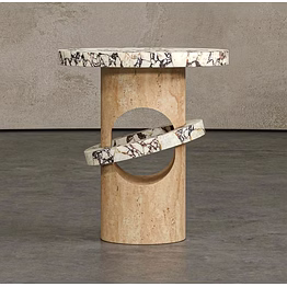 exalted-plaza monolith quad marble table for interior decor and project furnishing