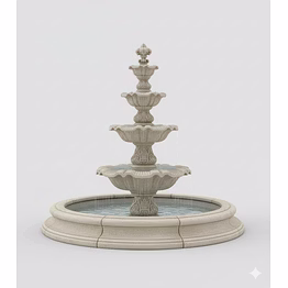 exalted-plaza out door water fountain for architectural and landscaping use