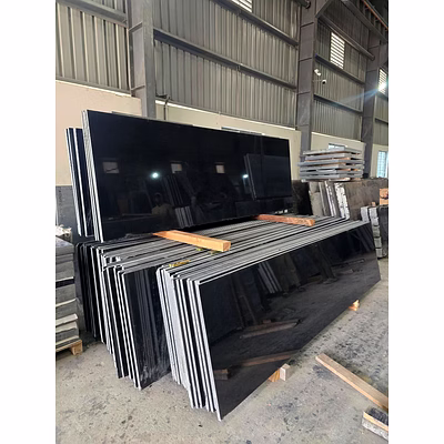 Absolutely Black Granite for Flooring, Cladding, and Surface Applications-5