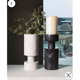 exalted-plaza natural marble candle holder set for home decor and table decoration for interior decor and project furnishing