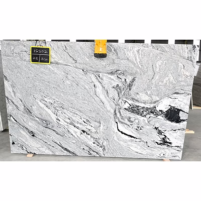 Viscon White Granite Gangsaw Slabs for Flooring, Countertops and Wall Cladding for Flooring, Cladding, and Surface Applications-1