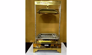 Capacity: 6 Litre Antique Chafing Dish, For Hotel, Stainless Steel