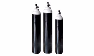 Empty Oxygen Gas Cylinder