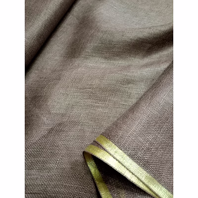 pure linen gauged fabric