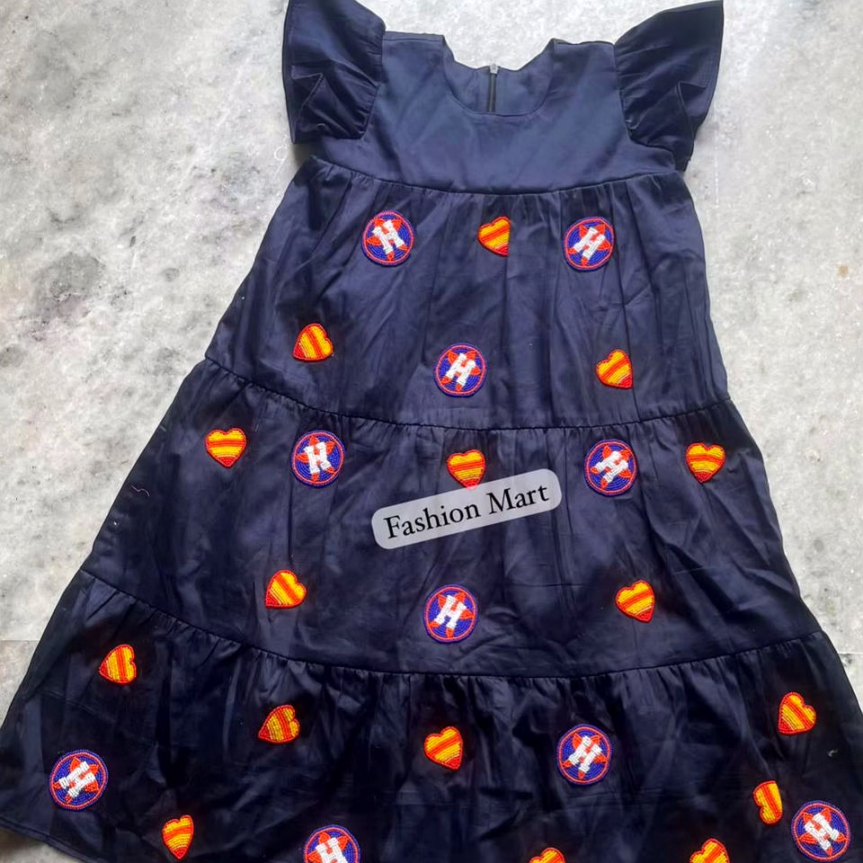 hand-beaded glass-bead summer dress for retail stores
