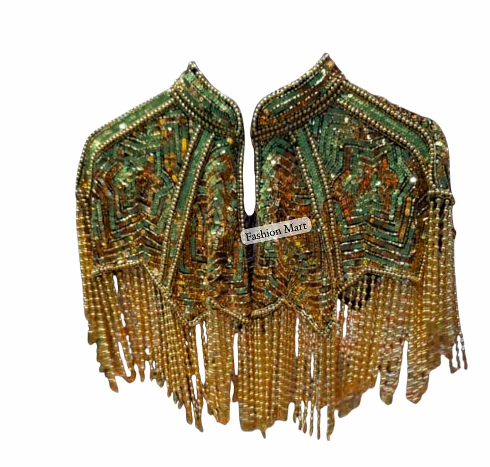 beaded cape blouse for retail stores