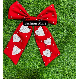 pearl heart beaded scrunchies for valentine gift collections