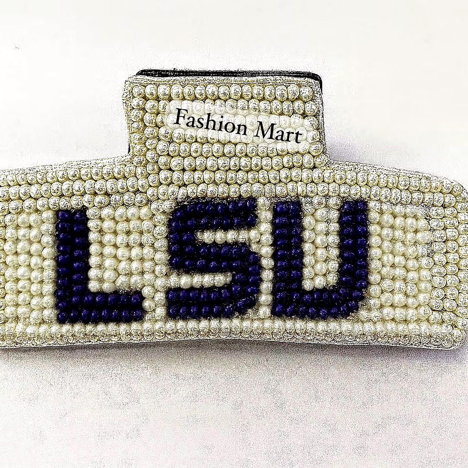 custom hand-beaded logo hair accessories wholesale lines