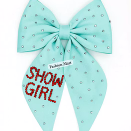 hand-beaded rhinestone hair bows for fashion accessories