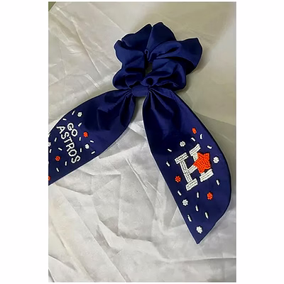 embroidered star logo scrunchies for promotional collections