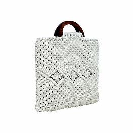 white jute bags with wooden handles wholesale orders