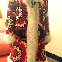 suzani shearling coat for boutique winter collections