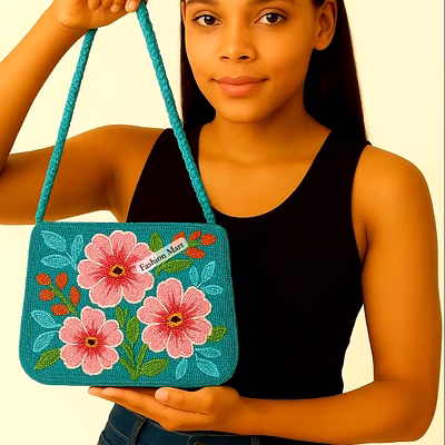 floral beaded shoulder bag supplier