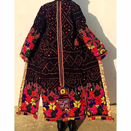 hand-beaded woolen boho long coat wholesale