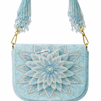 handmade beaded shoulder bag for boutique collections