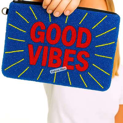 eco beaded zipper clutch bag for boutique collections