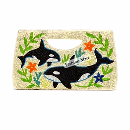 floral marine beaded purses for fashion accessory buyers