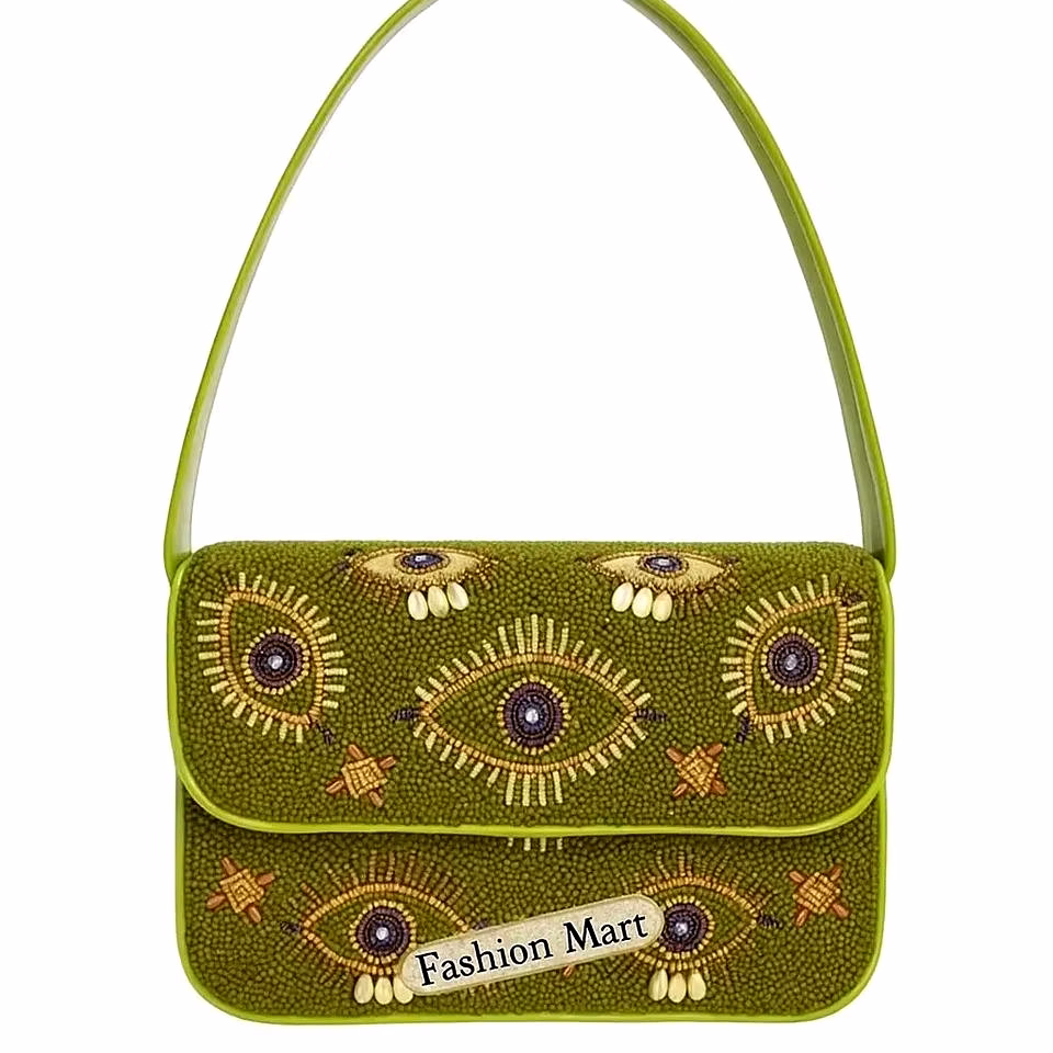 embroidered evil eye beaded clutches wholesale