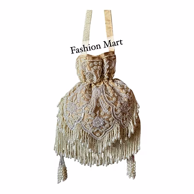 traditional string-closure hand-beaded potli bags wholesale