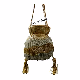hand-beaded potli bags for bridal boutique collections