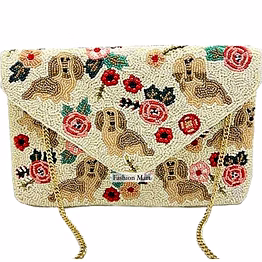 champagne-design beaded clutches for retailers