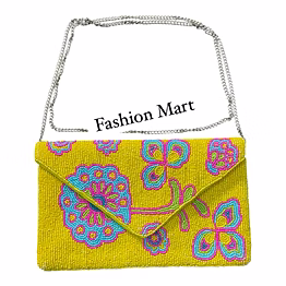 beaded chain-strap clutches for boutique collections