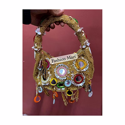 hand-beaded moon handbags for retail events