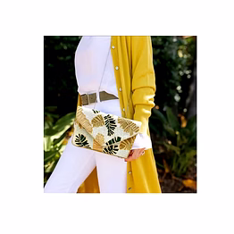 leaf beaded sequin crossbody clutch for evening accessories