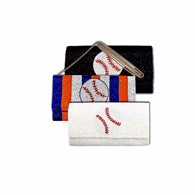 baseball beaded clutch wholesale for sports merchandisers