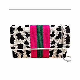 rainbow seed beaded crossbody bag exporter