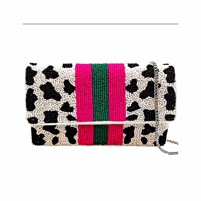 rainbow seed beaded crossbody bag exporter