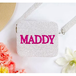 beaded cotton box clutch bags for boutique collections