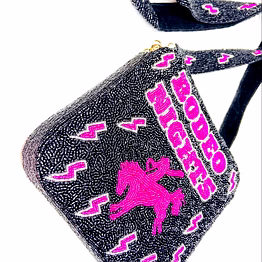 cowboy beaded crossbody box bag with star strap wholesale