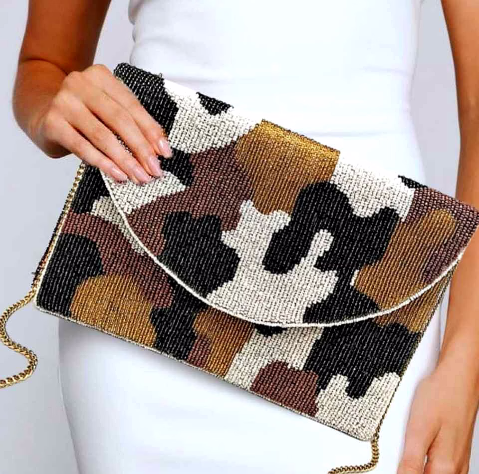 natural neutrals beaded clutch supplier services
