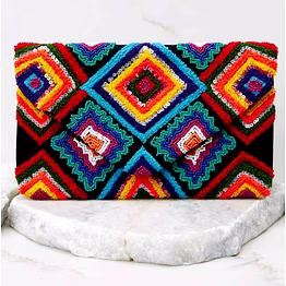 crystal rhinestone turquoise clutch for retail stores