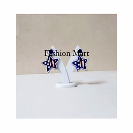 red white & blue beaded american flag earrings supplier