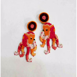 octopus seed-beaded earrings for girls and boutique collections